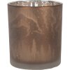 Clayre & Eef 6GL4660 Подставка для чая с мотивом оленя коричневая Ø 7x8 см стекло