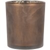 Clayre & Eef 6GL4661 Підставка для чайника з оленем, коричневе скло Ø 9x10 см