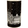 Clayre & Eef 6GL4671 Держатель для чайной лампы Black Silver LED Ø 8x12 см 3xAA