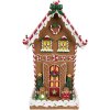 Clayre & Eef 6PR4251 Украшение для пряничного домика коричнево-белое 18x14x31 см