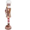 Clayre & Eef 6PR4256 Украшение Щелкунчик коричнево-розовый 15x12x46 см