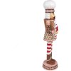 Clayre & Eef 6PR4256 Украшение Щелкунчик коричнево-розовый 15x12x46 см