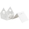Clayre & Eef 6CE1740 Держатель для чайной лампы Дом фарфоровый белый 9x7x8 см