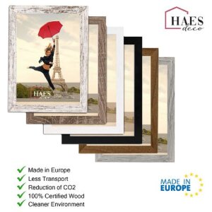 Фоторамка Haes Deco SP001136 Paris White Brown 13x18 см дерево, акриловое стекло