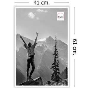 Пластикова фоторамка Haes Deco EF9W Easy Frame White 40x60 см з художнього скла