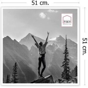 Пластикова фоторамка Haes Deco EF18W біла 50x50 см з художнім склом