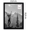 Пластикова фоторамка Haes Deco EF2B Easy Frame чорна 13x18 см