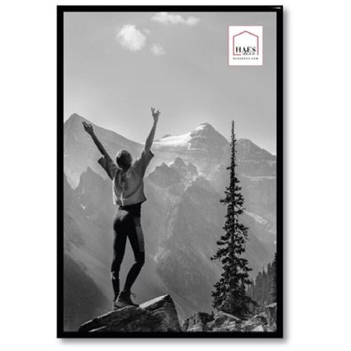 Пластикова фоторамка Haes Deco Easy Frame Black 30x45 см із закругленим профілем