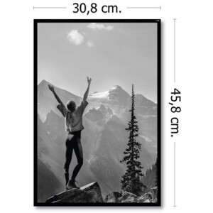 Пластикова фоторамка Haes Deco Easy Frame Black 30x45 см із закругленим профілем
