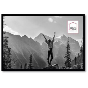 Пластикова фоторамка Haes Deco Easy Frame Black 30x45 см із закругленим профілем