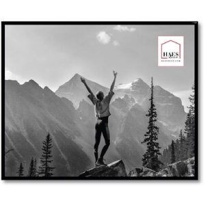 Пластикова фоторамка Haes Deco EF7B Easy Frame Black 40x50 см настінне кріплення