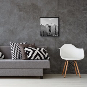 Haes Deco EF18B Easy Frame Пластиковая фоторамка черная 50x50 см