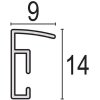 Haes Deco EF18B Easy Frame Пластиковая фоторамка черная 50x50 см