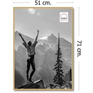 Пластикова фоторамка Haes Deco EF8G Easy Frame Gold 50x70 см для настінного кріплення