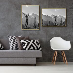 Пластикова фоторамка Haes Deco EF8G Easy Frame Gold 50x70 см для настінного кріплення