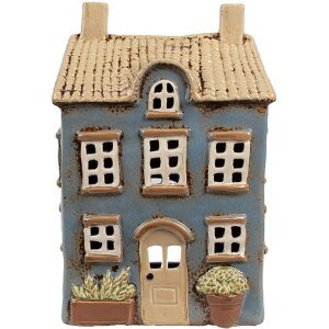 Clayre & Eef 6CE1894 Держатель для чая House Blue Beige 16x10x23 см керамика