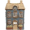 Clayre & Eef 6CE1894 Держатель для чая House Blue Beige 16x10x23 см керамика