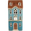 Clayre & Eef 6CE1915 Держатель для чайной лампы House Blue Brown 11x9x22 см