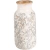 Ваза Clayre & Eef 6CE1927L Ø 15x32 см Біла