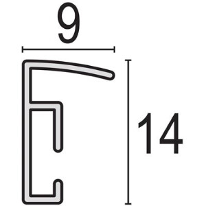 Пластикова фоторамка Haes Deco Easy Frame 10x15 см до 60x80 см з акрилового скла