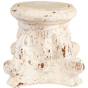 Clayre & Eef 6MG0059 Античный кремовый плинт 22x22x21 см
