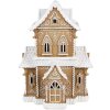 Світлодіодний декоративний будиночок-пряник Clayre & Eef 6PR3906GG 28x21x37 см