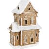 Світлодіодний декоративний будиночок-пряник Clayre & Eef 6PR3906GG 28x21x37 см