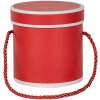 Подарункова коробка Clayre & Eef 66009R Кругла червона Ø 12x12 см Картонна коробка з ручкою для перенесення