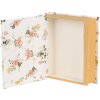 Clayre & Eef 66013W Шкатулка книжкова форма біла 17x14x5 см Романтичний стиль