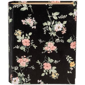 Clayre & Eef 66013Z Шкатулка книжкова форма Квіти...
