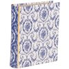 Clayre & Eef 66016 Коробка книжкова форма біло-блакитна 17x14x5 см Ретро-вінтаж