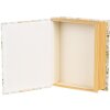 Clayre & Eef 66017 Коробка книжкова форма біло-зелена 17x14x5 см