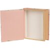 Clayre & Eef 66018 Шкатулка книжкова форма Рожеві квіти 17x14x5 см