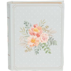 Clayre & Eef 66019 Шкатулка книжкова форма блакитно-рожева 17x14x5 см Романтична