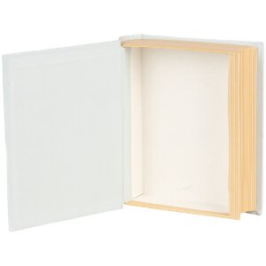 Clayre & Eef 66019 Шкатулка книжкова форма блакитно-рожева 17x14x5 см Романтична
