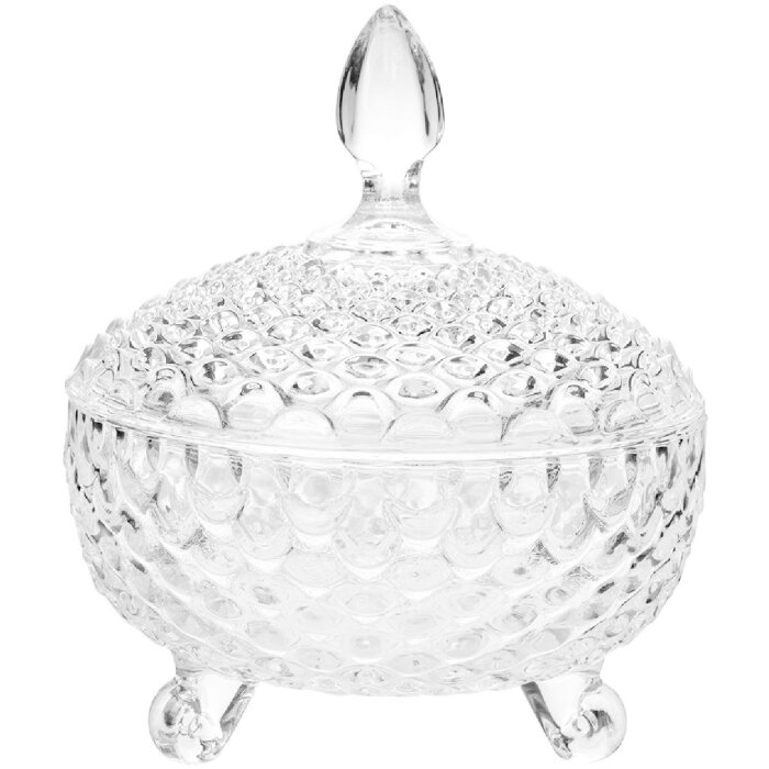 Clayre & Eef 6GL4997 Банка для зберігання з кришкою Ø 17x19 см