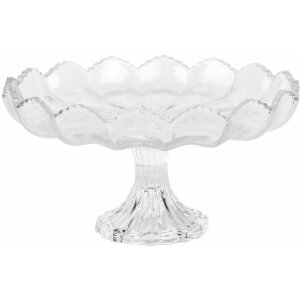 Clayre & Eef 6GL5013 Миска на ніжці скляна прозора...