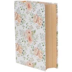 Clayre & Eef 66021 Набір з 3 біло-зелених коробок у формі книги в стилі кантрі