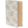Clayre & Eef 66021 Набір з 3 біло-зелених коробок у формі книги в стилі кантрі