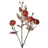 Clayre & Eef 6PL0330P Декоративная ветка с цветами оранжевая 16x9x73 см