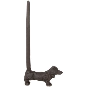 Clayre & Eef 6Y5638 Тримач для кухонних рулетів залізний коричневий 14x8x30 см