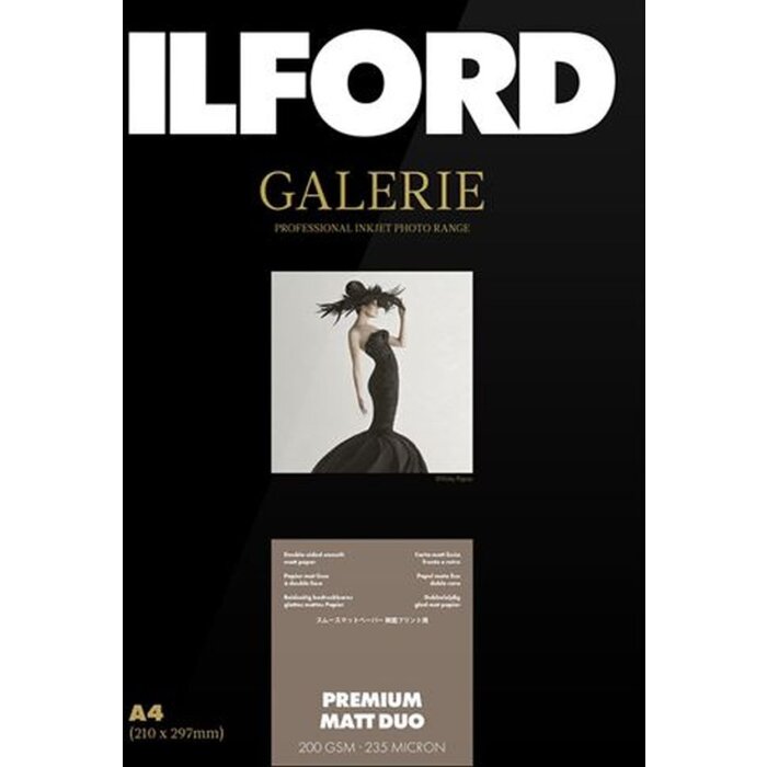 Фотопапір Ilford Gallery Premium Matt Duo 200g A3+ 50 аркушів