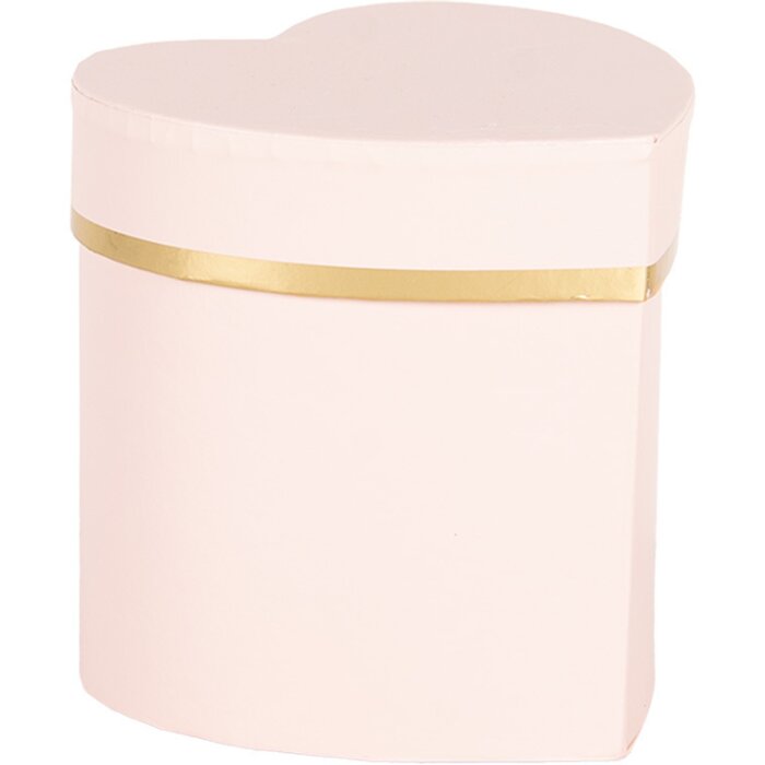 Подарункова коробка Clayre & Eef 66024P Серце рожеве 10x10x10 см