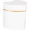 Подарункова коробка Clayre & Eef 66024W у формі серця з білого золота 10x10x10 см