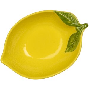 Clayre & Eef 6CEBO0084L Миска лимонно-жовта 12x18x5...