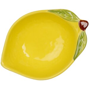 Clayre & Eef 6CEBO0084S Лимонна миска жовта 12x9x4 см 100 мл