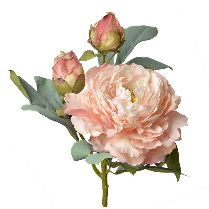 Clayre & Eef 6PL0332P Искусственный цветок Роза розовая 12x12x62 см
