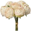 Clayre & Eef 6PL0336W Букет искусственных цветов 7 роз белый 16x14x34 см