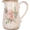 Clayre & Eef 6CE1979M Декоративный кувшин Бежево-розовый 17x12x18 см Стиль кантри