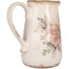 Clayre & Eef 6CE1979M Декоративный кувшин Бежево-розовый 17x12x18 см Стиль кантри